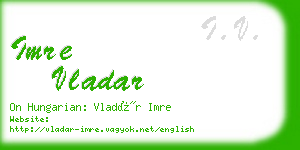 imre vladar business card